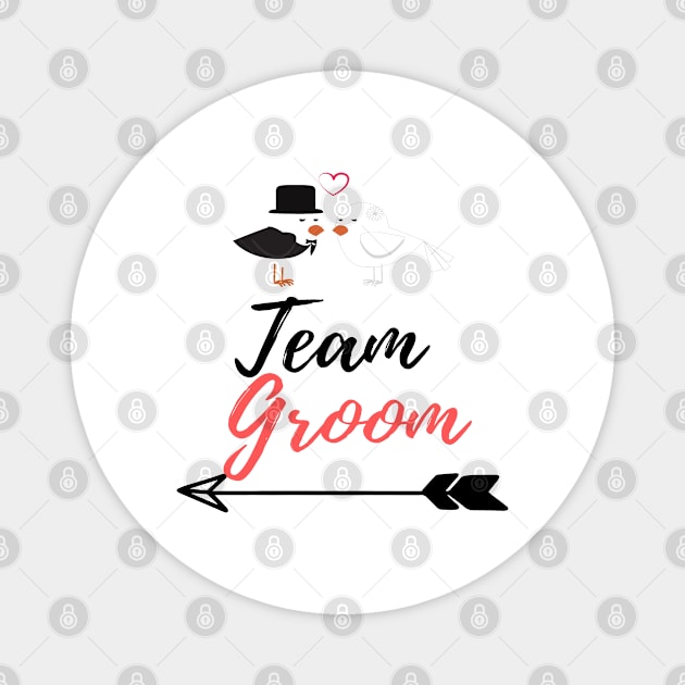 Team Bride Bird / Bachelorette Party / BrideParty Magnet by Isdinval